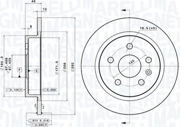 Magneti Marelli 360406092001 - Bremžu diski autodraugiem.lv