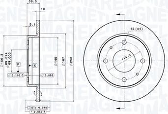 Magneti Marelli 360406097701 - Bremžu diski autodraugiem.lv