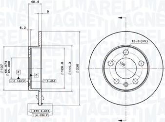 Magneti Marelli 360406049701 - Bremžu diski autodraugiem.lv