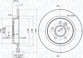 Magneti Marelli 360406059601 - Bremžu diski autodraugiem.lv