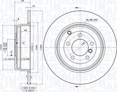 Magneti Marelli 360406054301 - Bremžu diski autodraugiem.lv