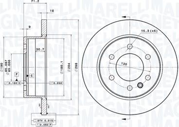 Magneti Marelli 360406056401 - Bremžu diski autodraugiem.lv