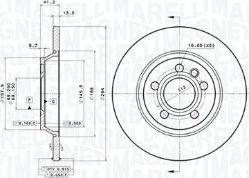 Magneti Marelli 360406050401 - Bremžu diski autodraugiem.lv