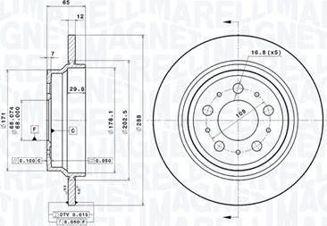 Magneti Marelli 360406051901 - Bremžu diski autodraugiem.lv