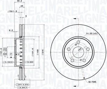 Magneti Marelli 360406058401 - Bremžu diski autodraugiem.lv