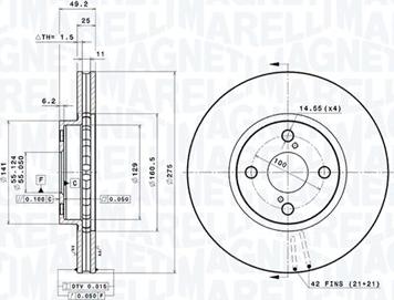 Magneti Marelli 360406057601 - Bremžu diski autodraugiem.lv