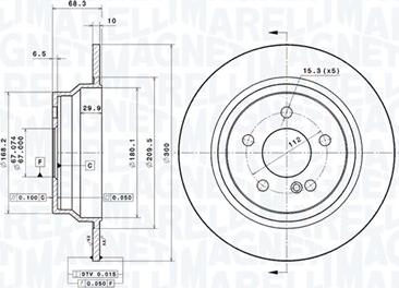 Magneti Marelli 360406057301 - Bremžu diski autodraugiem.lv