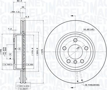 Magneti Marelli 360406004101 - Bremžu diski autodraugiem.lv