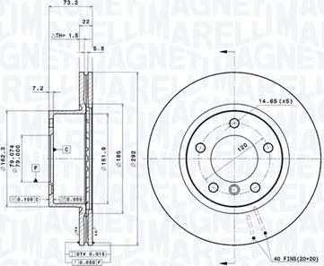 Magneti Marelli 360406004701 - Bremžu diski autodraugiem.lv