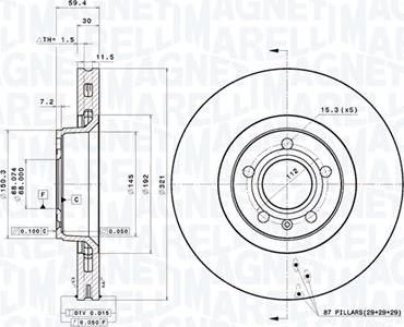 Magneti Marelli 360406002401 - Bremžu diski autodraugiem.lv