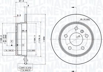 Magneti Marelli 360406007801 - Bremžu diski autodraugiem.lv