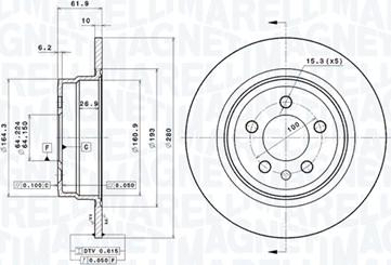 Magneti Marelli 360406014701 - Bremžu diski autodraugiem.lv