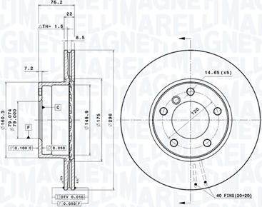 Magneti Marelli 360406016301 - Bremžu diski autodraugiem.lv