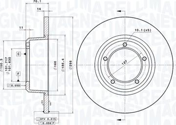 Magneti Marelli 360406013901 - Bremžu diski autodraugiem.lv