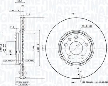 Magneti Marelli 360406081401 - Bremžu diski autodraugiem.lv