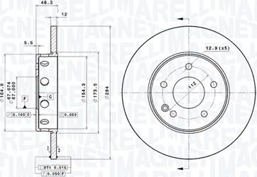 Magneti Marelli 360406031901 - Bremžu diski autodraugiem.lv