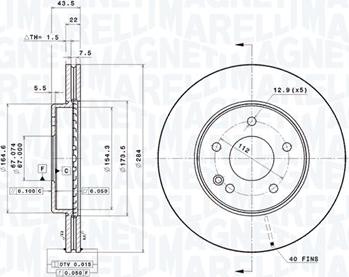 Magneti Marelli 360406031301 - Bremžu diski autodraugiem.lv