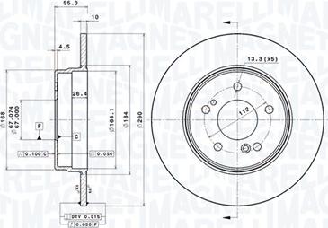 Magneti Marelli 360406032001 - Bremžu diski autodraugiem.lv