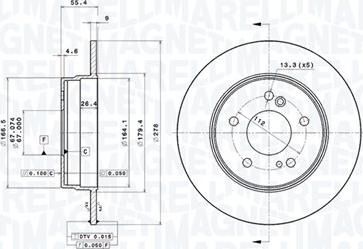 Magneti Marelli 360406032101 - Bremžu diski autodraugiem.lv