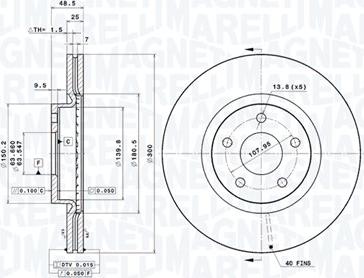 Magneti Marelli 360406026401 - Bremžu diski autodraugiem.lv