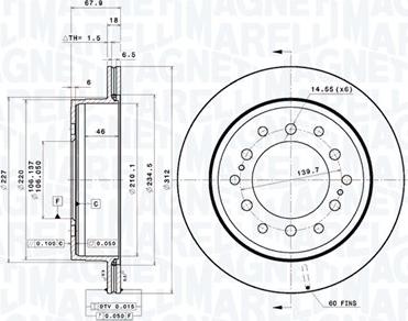 Magneti Marelli 360406071401 - Bremžu diski autodraugiem.lv