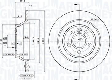 Magneti Marelli 360406077500 - Bremžu diski autodraugiem.lv