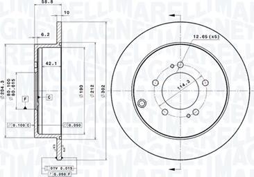 Magneti Marelli 360406077201 - Bremžu diski autodraugiem.lv