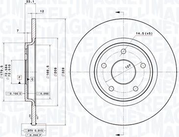 Magneti Marelli 360406140401 - Bremžu diski autodraugiem.lv