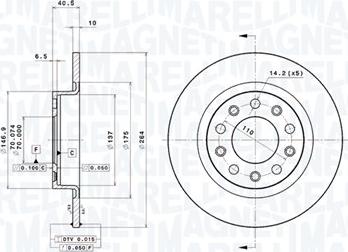 Magneti Marelli 360406104201 - Bremžu diski autodraugiem.lv