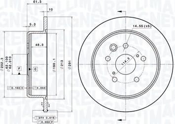 Magneti Marelli 360406100501 - Bremžu diski autodraugiem.lv