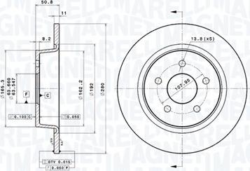 Magneti Marelli 360406108501 - Bremžu diski autodraugiem.lv