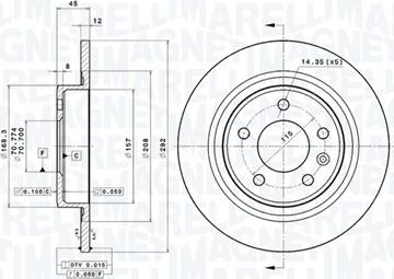 Magneti Marelli 360406107601 - Bremžu diski autodraugiem.lv