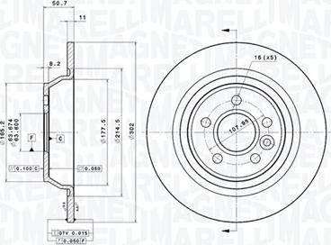 Magneti Marelli 360406107001 - Bremžu diski autodraugiem.lv