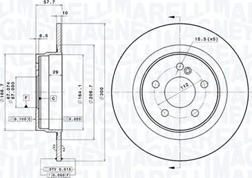 Magneti Marelli 360406110701 - Bremžu diski autodraugiem.lv