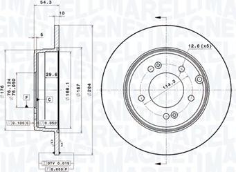 Magneti Marelli 360406118901 - Bremžu diski autodraugiem.lv