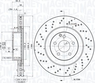 Magneti Marelli 360406112701 - Bremžu diski autodraugiem.lv