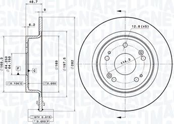 Magneti Marelli 360406117401 - Bremžu diski autodraugiem.lv