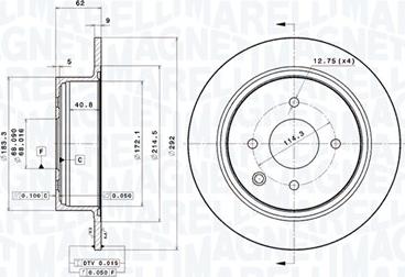 Magneti Marelli 360406117701 - Bremžu diski autodraugiem.lv