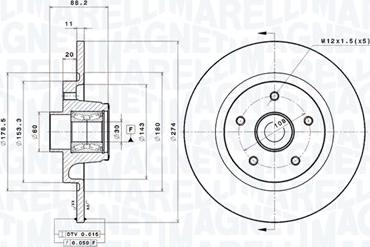 Magneti Marelli 360406184700 - Bremžu diski autodraugiem.lv