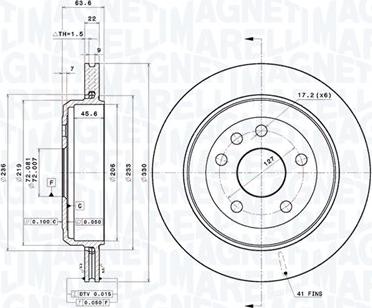 Magneti Marelli 360406185501 - Bremžu diski autodraugiem.lv