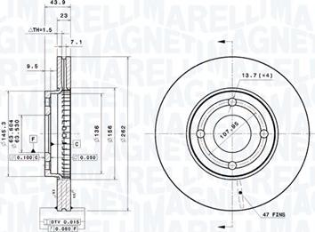 Magneti Marelli 360406180101 - Bremžu diski autodraugiem.lv