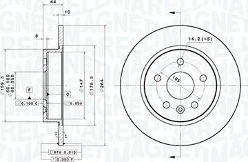 Magneti Marelli 360406188301 - Bremžu diski autodraugiem.lv