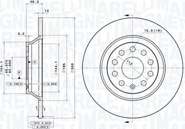 Magneti Marelli 360406139501 - Bremžu diski autodraugiem.lv