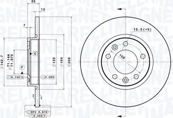 Magneti Marelli 360406139001 - Bremžu diski autodraugiem.lv