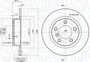 Magneti Marelli 360406121401 - Bremžu diski autodraugiem.lv