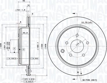 Magneti Marelli 360406123701 - Bremžu diski autodraugiem.lv