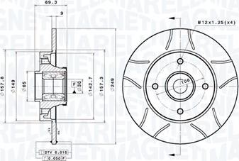 Magneti Marelli 360406210405 - Bremžu diski autodraugiem.lv