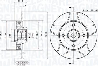 Magneti Marelli 360406221105 - Bremžu diski autodraugiem.lv