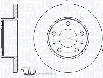 Magneti Marelli 361302040255 - Bremžu diski autodraugiem.lv