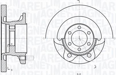 Magneti Marelli 361302040289 - Bremžu diski autodraugiem.lv